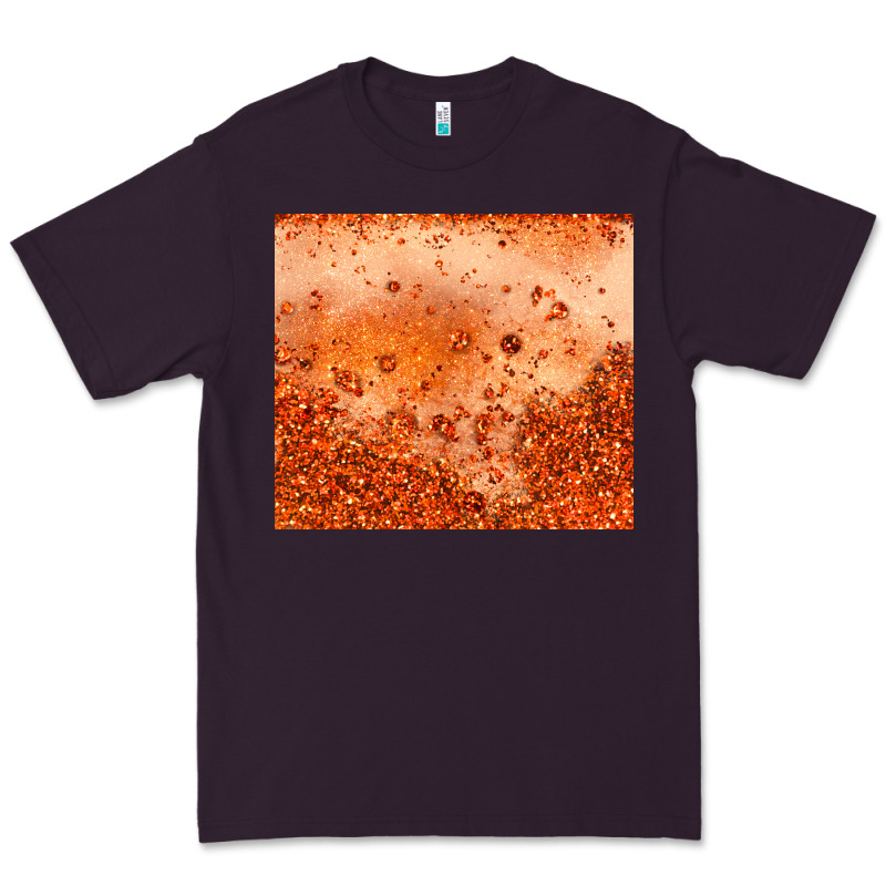 Orange Glitter Tumbler Premium Tee by JahusDesignShop | Teevron