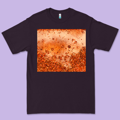 Orange Glitter Tumbler Premium Tee Designed By Jahusdesignshop