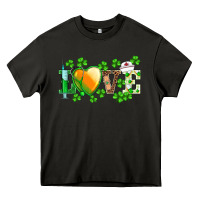Asphalt st.patrick's nurse love heart stethoscope Heavy Core Tee - BarkalooDesign