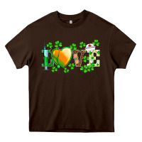 Chocolate Brown st.patrick's nurse love heart stethoscope Heavy Core Tee - BarkalooDesign