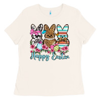Bone Happy Easter western peeps Ladies Tee - OliviaCreatesArt