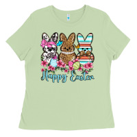 Matcha Happy Easter western peeps Ladies Tee - OliviaCreatesArt