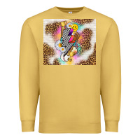 Antique Gold retro baseball with leopard Premium Sweatshirt - TumblerDesignByShophia