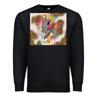 Black retro baseball with leopard Premium Sweatshirt - TumblerDesignByShophia