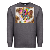 Retro Baseball With Leopard Premium Sweatshirt | Teevron