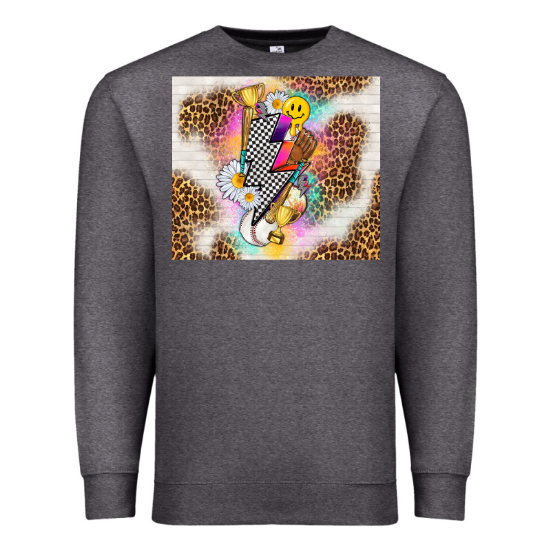 Retro Baseball With Leopard Premium Sweatshirt by TumblerDesignByShophia | Teevron