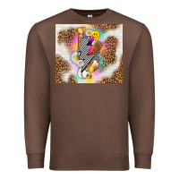 Chestnut retro baseball with leopard Premium Sweatshirt - TumblerDesignByShophia