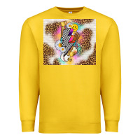 Lemon retro baseball with leopard Premium Sweatshirt - TumblerDesignByShophia