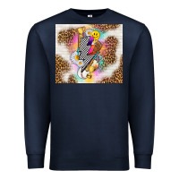 Navy retro baseball with leopard Premium Sweatshirt - TumblerDesignByShophia