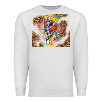Oatmeal Heather retro baseball with leopard Premium Sweatshirt - TumblerDesignByShophia
