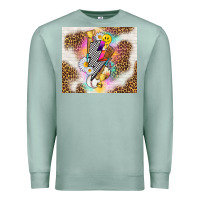 Seafoam retro baseball with leopard Premium Sweatshirt - TumblerDesignByShophia