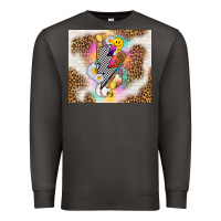 Smoke retro baseball with leopard Premium Sweatshirt - TumblerDesignByShophia