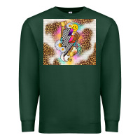Sports Green retro baseball with leopard Premium Sweatshirt - TumblerDesignByShophia