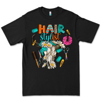 Black bullskull hairstlist Premium Tee - AdoDesignShop