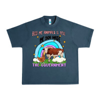 Midnight Navy buy me animals Urban Heavy Tee - MaliasSmallBusiness