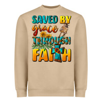 Mushroom saved by grace through faith Heavyweight Sweatshirt - NancyCooperArtShop
