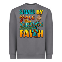 Storm saved by grace through faith Heavyweight Sweatshirt - NancyCooperArtShop