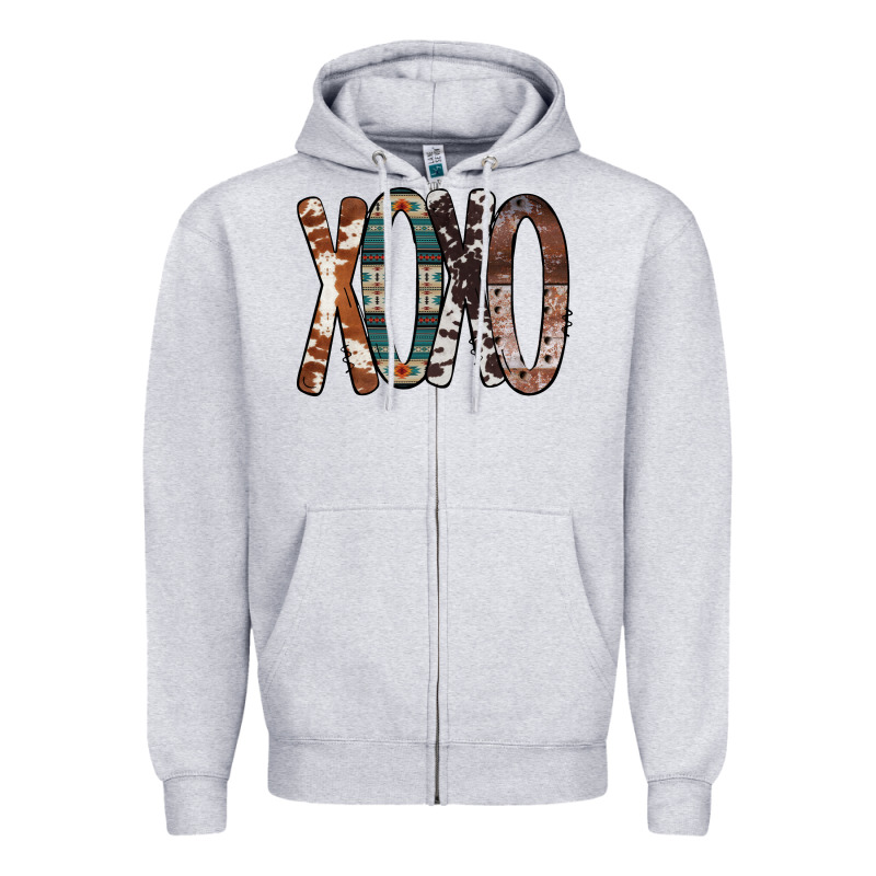 Xoxo Leopard Heart Zipper Hoodie by Bettercallsaul | Teevron