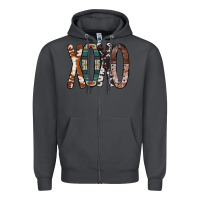 Smoke Xoxo Leopard Heart Zipper Hoodie - Bettercallsaul