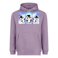 Lavender cute penguin Heavyweight Hoodie - TumblerDesignByShophia