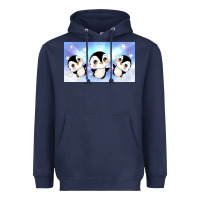 Navy cute penguin Heavyweight Hoodie - TumblerDesignByShophia