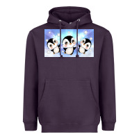 Plum cute penguin Heavyweight Hoodie - TumblerDesignByShophia