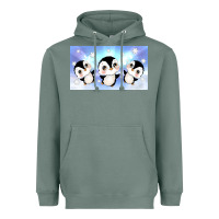 Sage cute penguin Heavyweight Hoodie - TumblerDesignByShophia