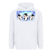 White cute penguin Heavyweight Hoodie - TumblerDesignByShophia