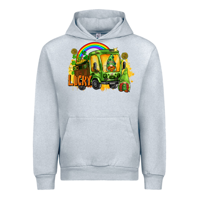 Lucky Gnomes Truck St. Patrick's Day Urban Hoodie by FaDigitalArtStudio | Teevron