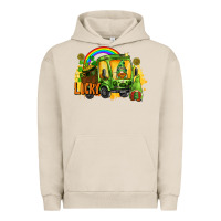 Pigment French Oak lucky gnomes truck St. Patrick's Day Urban Hoodie - FaDigitalArtStudio