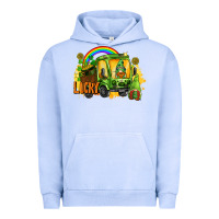 Pigment Grape Ice lucky gnomes truck St. Patrick's Day Urban Hoodie - FaDigitalArtStudio