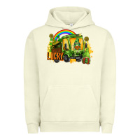 Pigment Pistachio lucky gnomes truck St. Patrick's Day Urban Hoodie - FaDigitalArtStudio