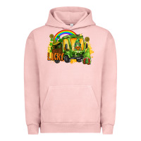 Pigment Salmon lucky gnomes truck St. Patrick's Day Urban Hoodie - FaDigitalArtStudio