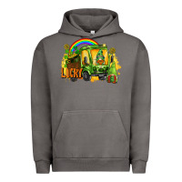 Pigment Tornado lucky gnomes truck St. Patrick's Day Urban Hoodie - FaDigitalArtStudio