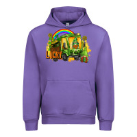 Tulip lucky gnomes truck St. Patrick's Day Urban Hoodie - FaDigitalArtStudio