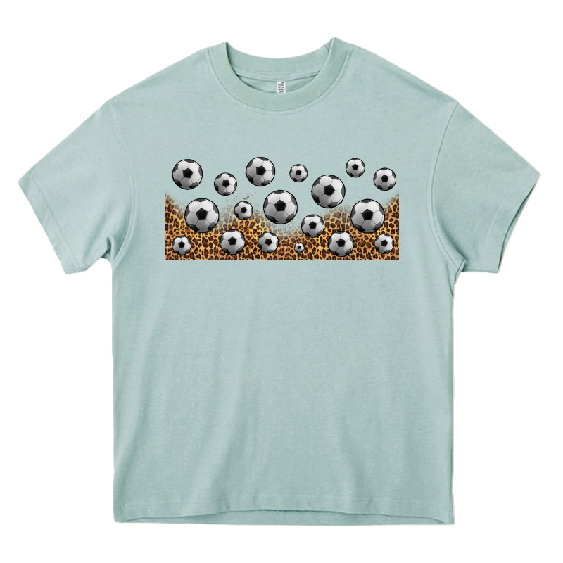Leopard Soccer 16oz Libbey Glass Heavy Core Tee by HRA Design Shop | Teevron