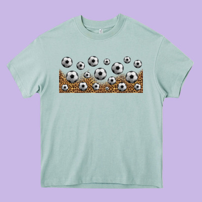 Leopard Soccer 16oz Libbey Glass Heavy Core Tee Designed By Hra Design Shop