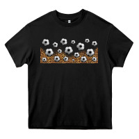 Black leopard soccer 16oz libbey glass Heavy Core Tee - HRA Design Shop