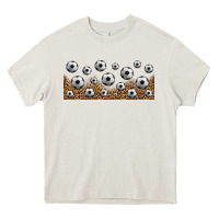 Cream leopard soccer 16oz libbey glass Heavy Core Tee - HRA Design Shop
