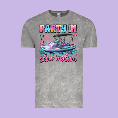 Party In Slow Motion Vintage Tee Designed By Jahusdesignshop