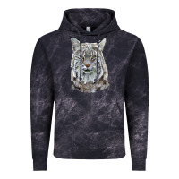 Cloud Black Bobcat Head Vintage Hoodie - LillyAllenDesigns