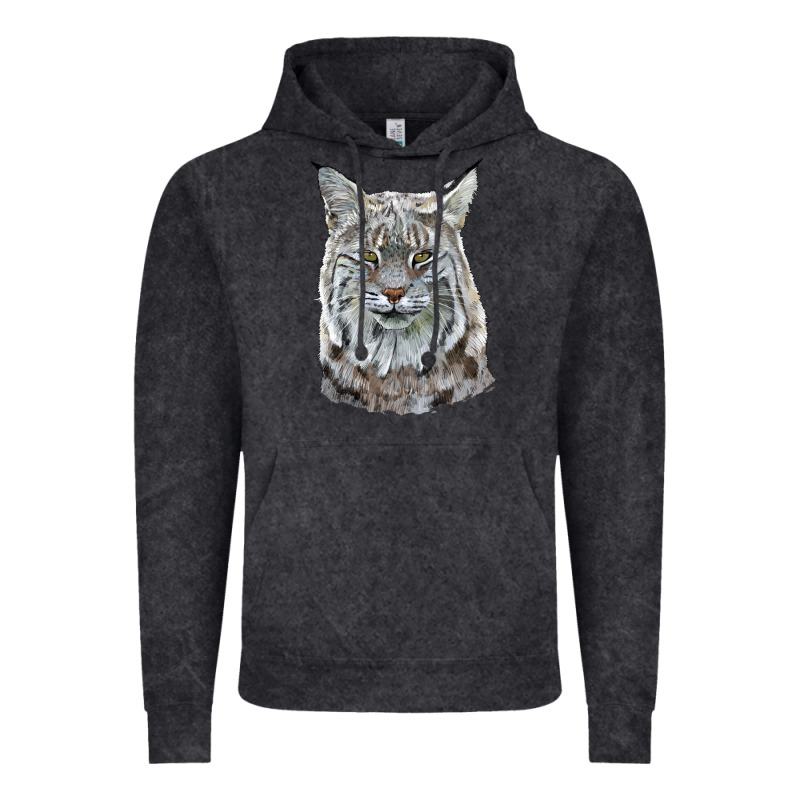 Bobcat Head Vintage Hoodie by LillyAllenDesigns | Teevron