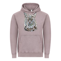 Vintage Zinc Bobcat Head Vintage Hoodie - LillyAllenDesigns