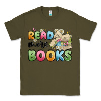 Army Green read more books Classic Tee - MaliasSmallBusiness