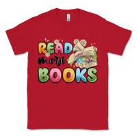 Red read more books Classic Tee - MaliasSmallBusiness