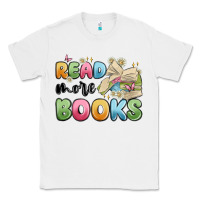 White read more books Classic Tee - MaliasSmallBusiness