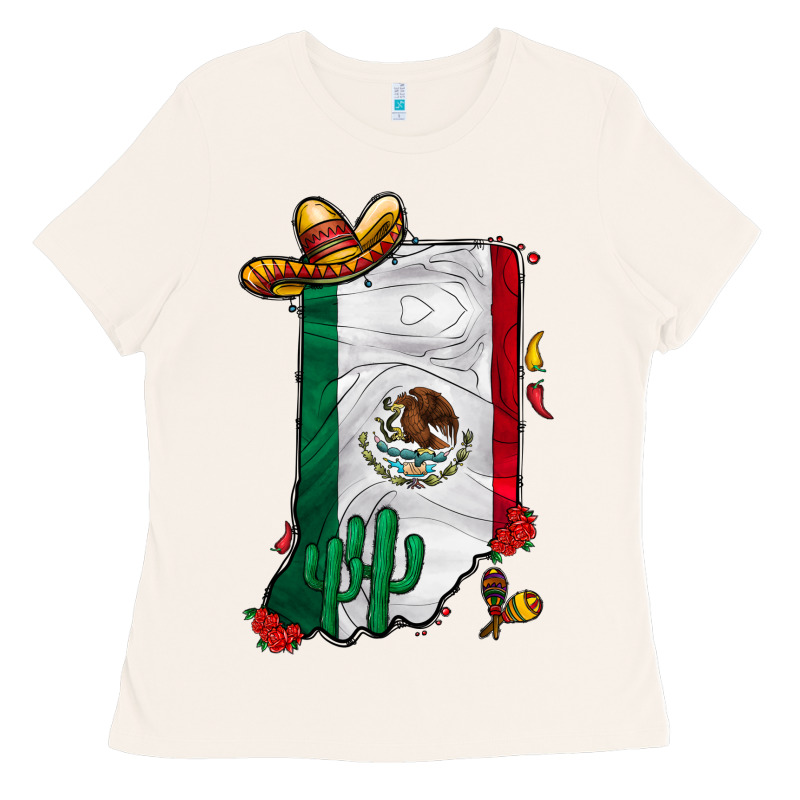 Mexican Indiana Ladies Tee by CowhideDigitalArt | Teevron
