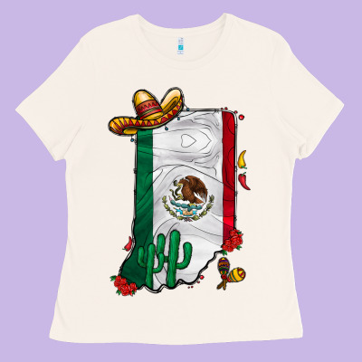 Mexican Indiana Ladies Tee Designed By Cowhidedigitalart