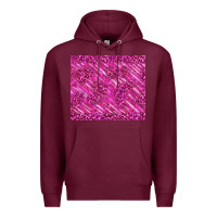 Burgundy pink glitter with leopard pattern Premium Hoodie - TumblerDesignByShophia