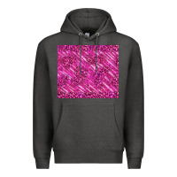 Charcoal Heather pink glitter with leopard pattern Premium Hoodie - TumblerDesignByShophia
